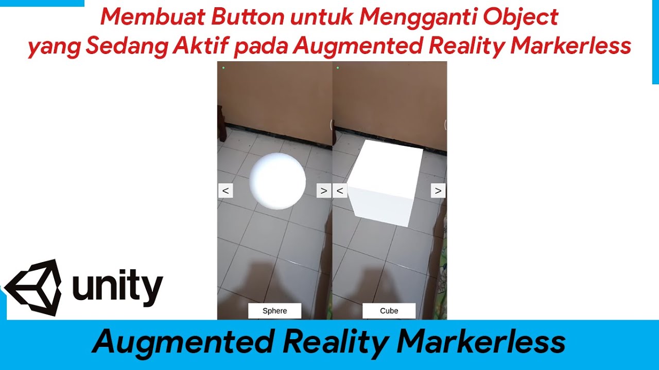 Membuat Button untuk Mengganti Object yang Sedang Aktif pada Augmented Reality Markerless!