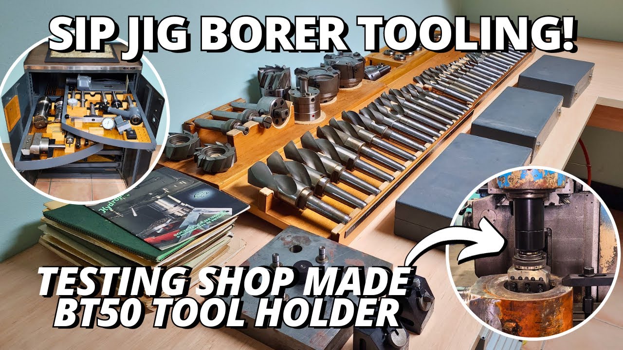 Our SIP Jig Borer Tooling Collection! | Testing Shop Made BT50 Tool Holder