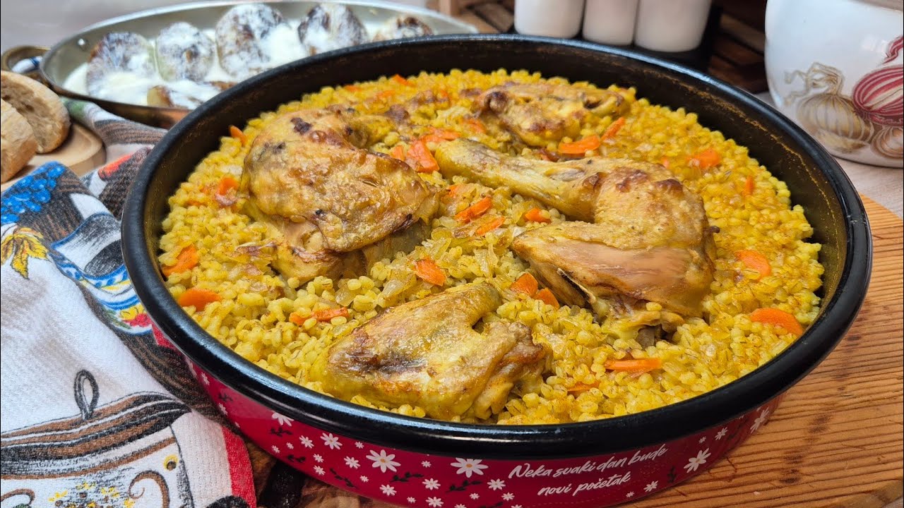 GER&Scaron;LO i PILETINA zapeceno u rerni. Prijedlog za #iftar #ramadan #food