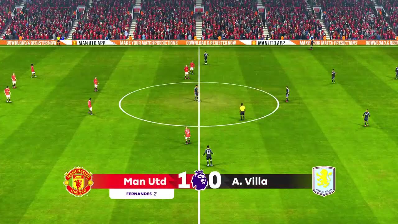 EA SPORTS FC · MANCHESTER UNITED vs. ASTON VILLA in ENGLISH PREMIER LEAGUE MATCH!