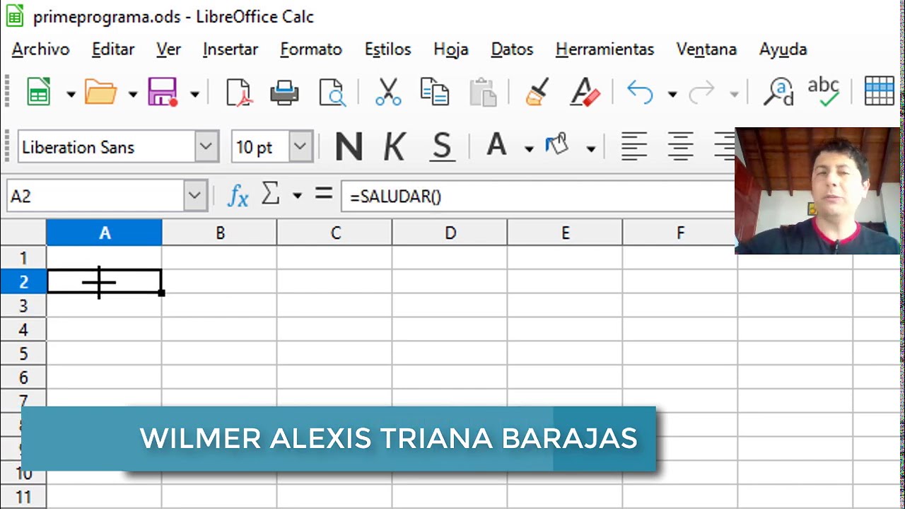 Nuestro primer programa en Open Basic usando LibreOffice