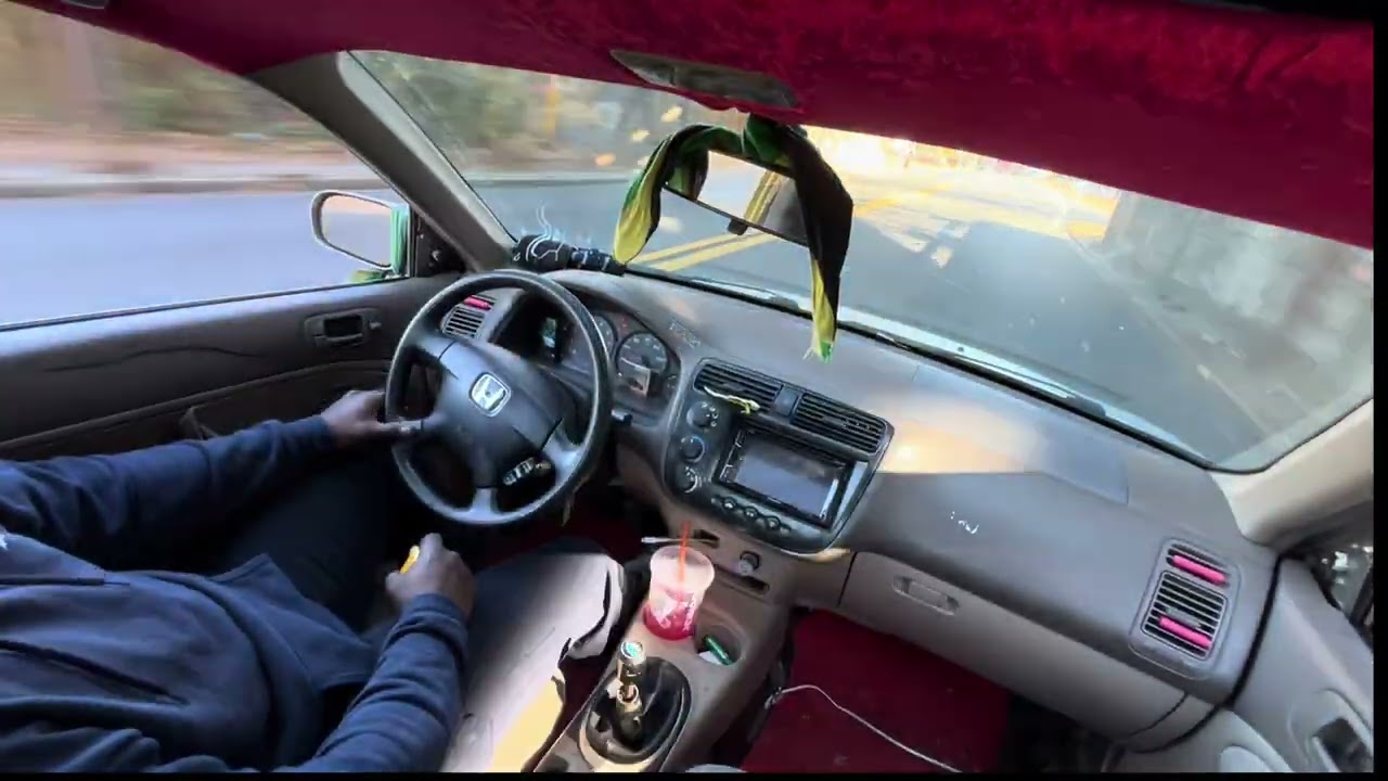 POV to work  in my 01 Honda civic em2