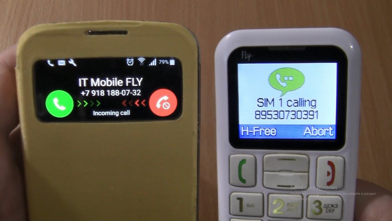 Incoming call & Outgoing call at the Same Time Fly Ezzy 5 White+Samsung Galaxy S4 Yellow cover