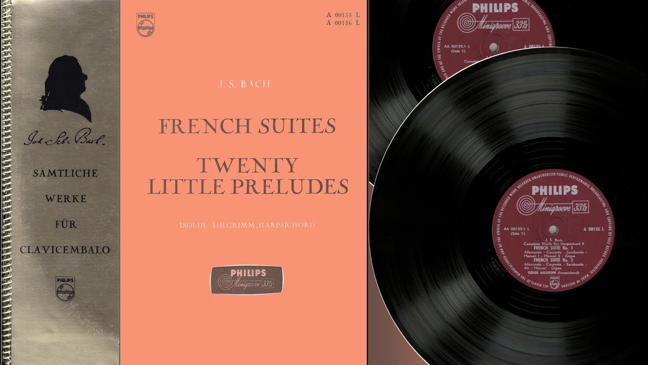 Isolde Ahlgrimm (pedal harpsichord) J.S. Bach,  The French suites & twenty little preludes