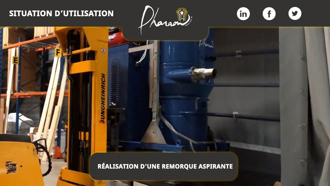 Réalisation d'une remorque aspirante mobile
