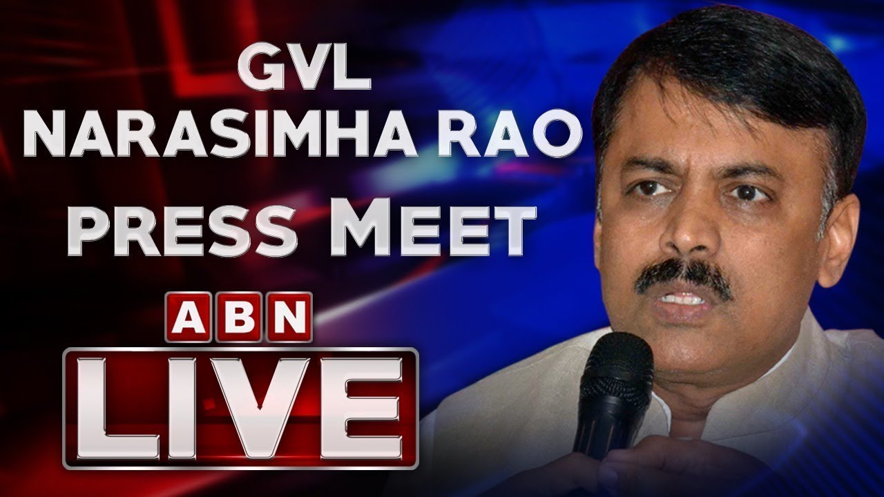 LIVE : MP GVL Narasimha Rao Press Meet | ABN Telugu