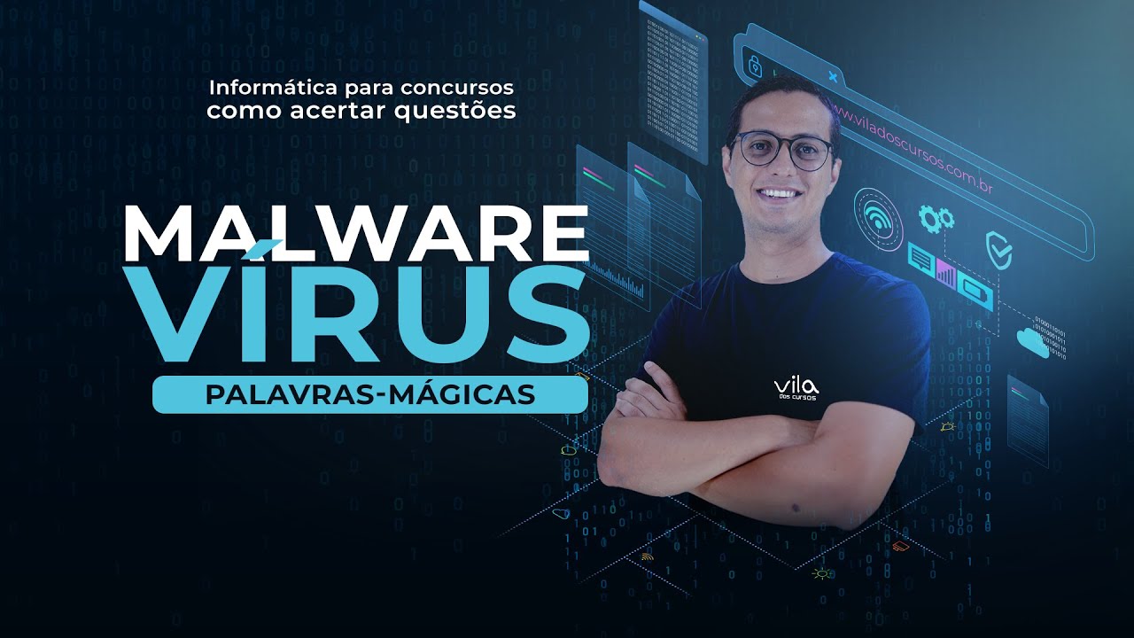 Informática concursos - O que é: Malware? Vírus e seus tipos. Professor Danilo Vilanova #oPior