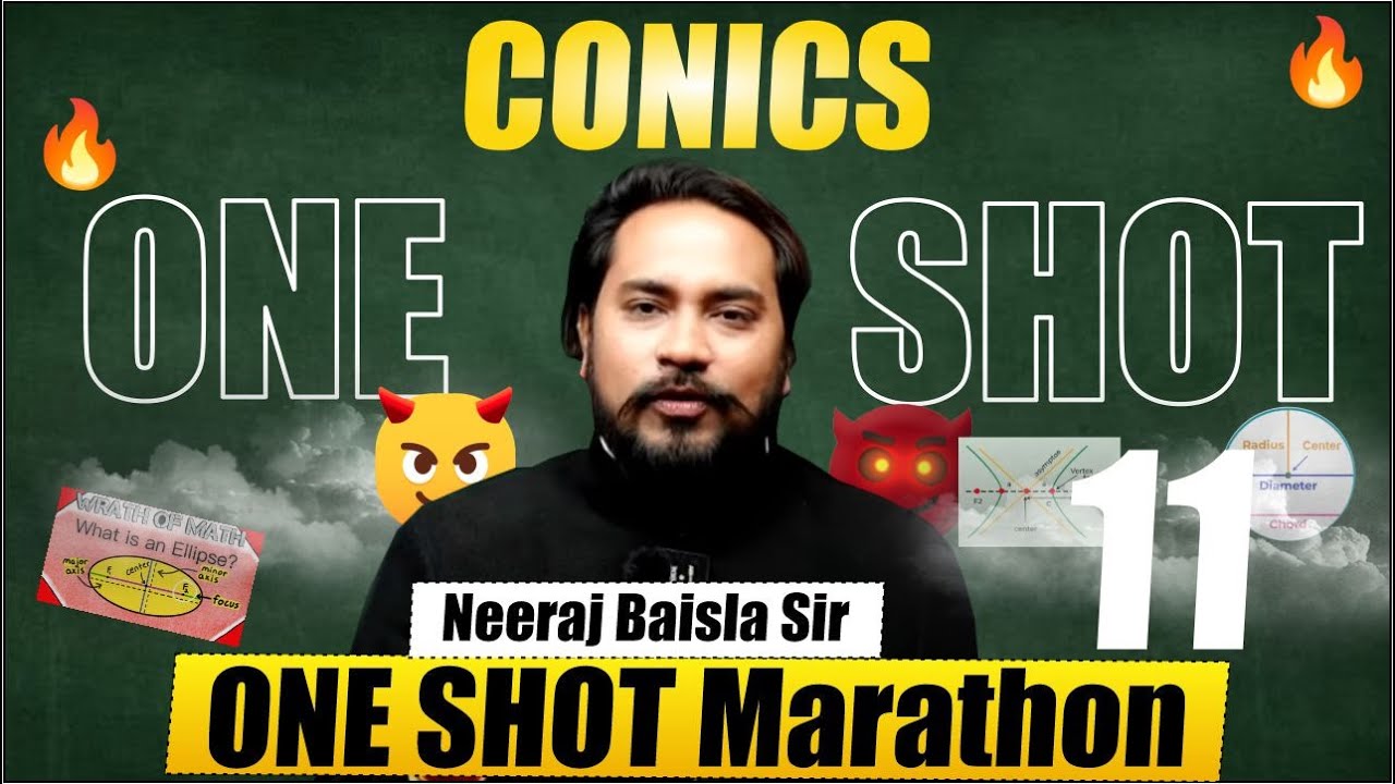 🔥🔥🔥 NDA 1 2024 | CONICS | ONE SHOT MARATHON 11 | by Neeraj Baisla Sir |  #nda12024