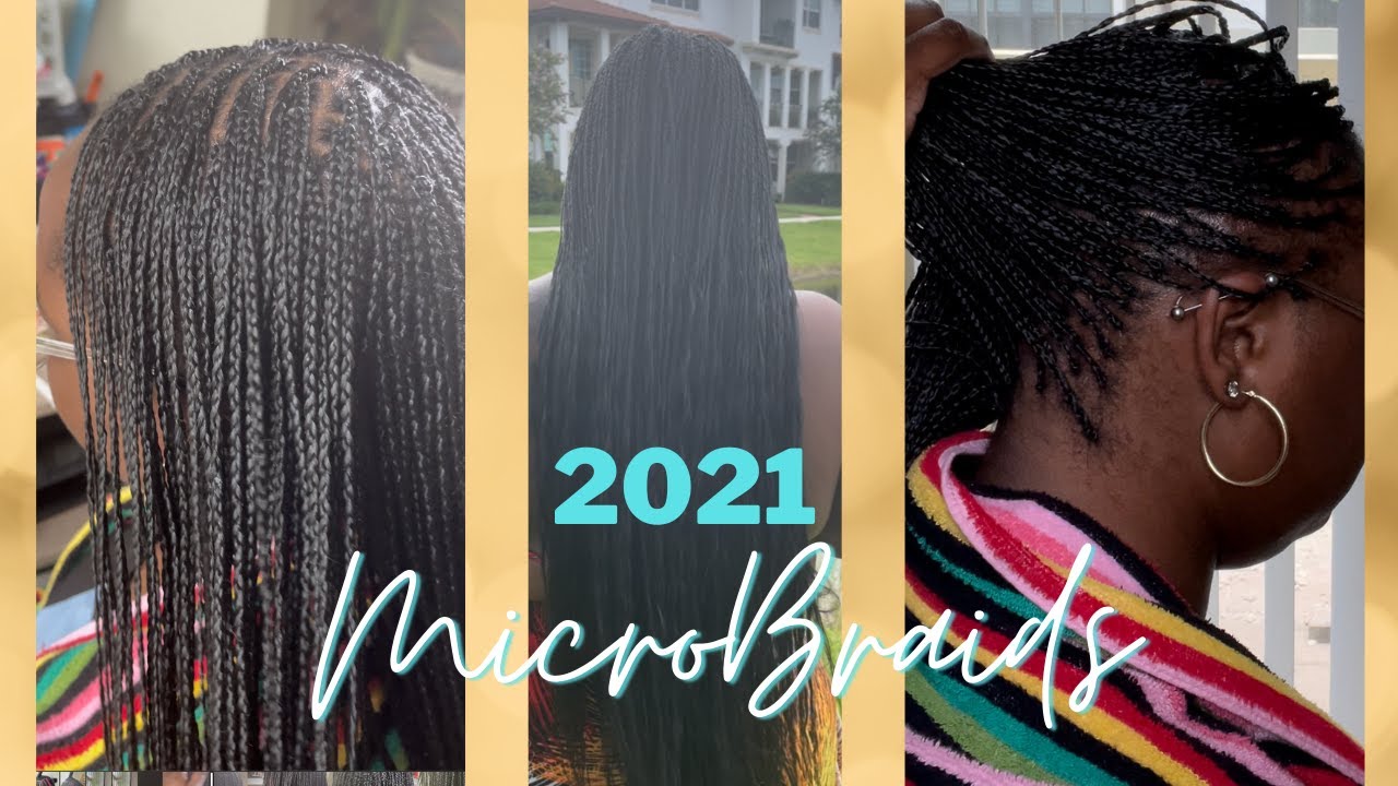 MicroBaids 2021 | Protective Style on Natural Hair #naturalhair #protectivestyle #microbraids