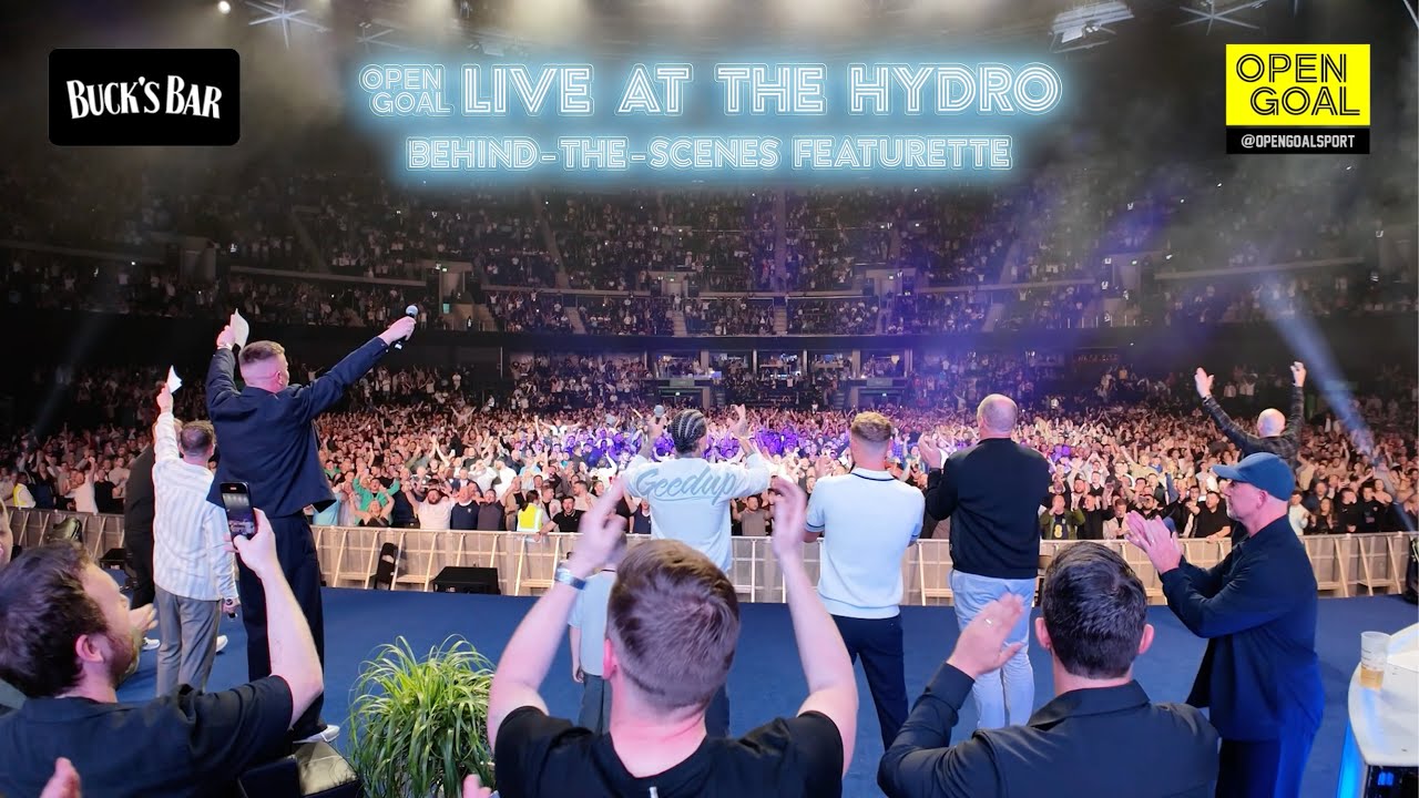 🎥⚽️ BEHIND-THE-SCENES VLOG @ OPEN GOAL LIVE AT THE HYDRO IN FRONT OF 11,000 PEOPLE!