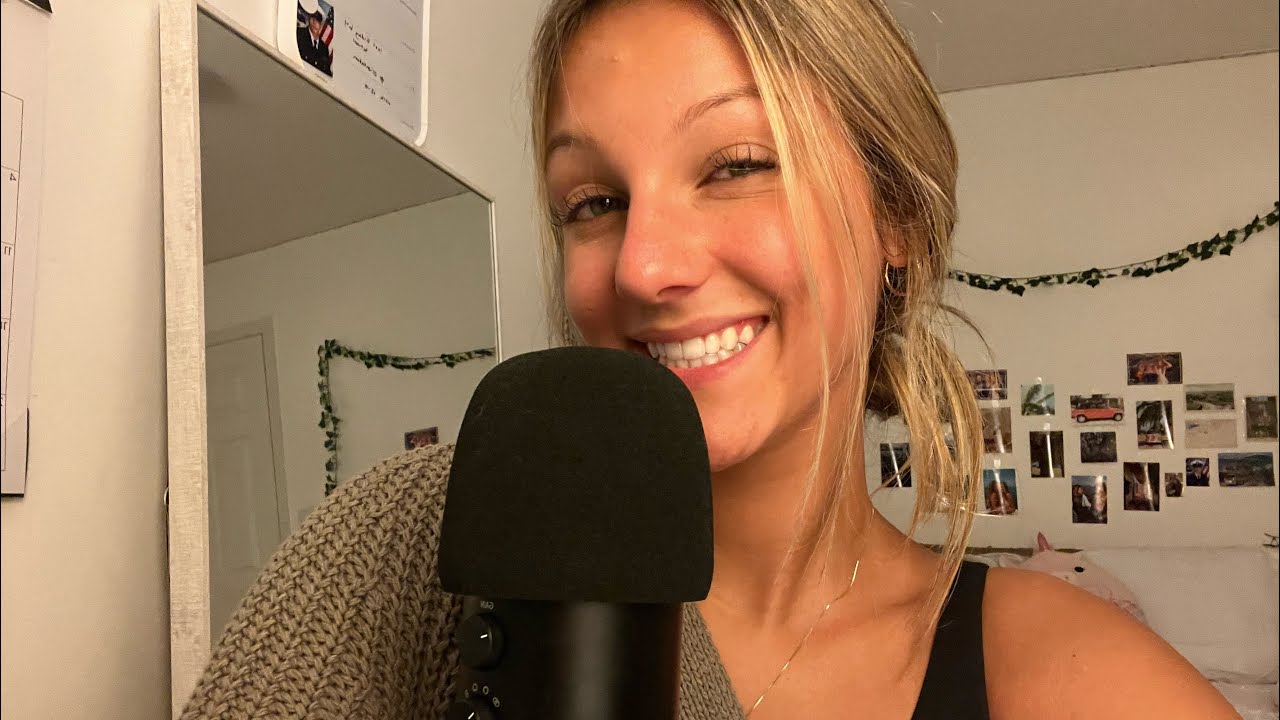 Trigger Words and Slight Mouth Sounds ASMR (very close whisper, hand movements)