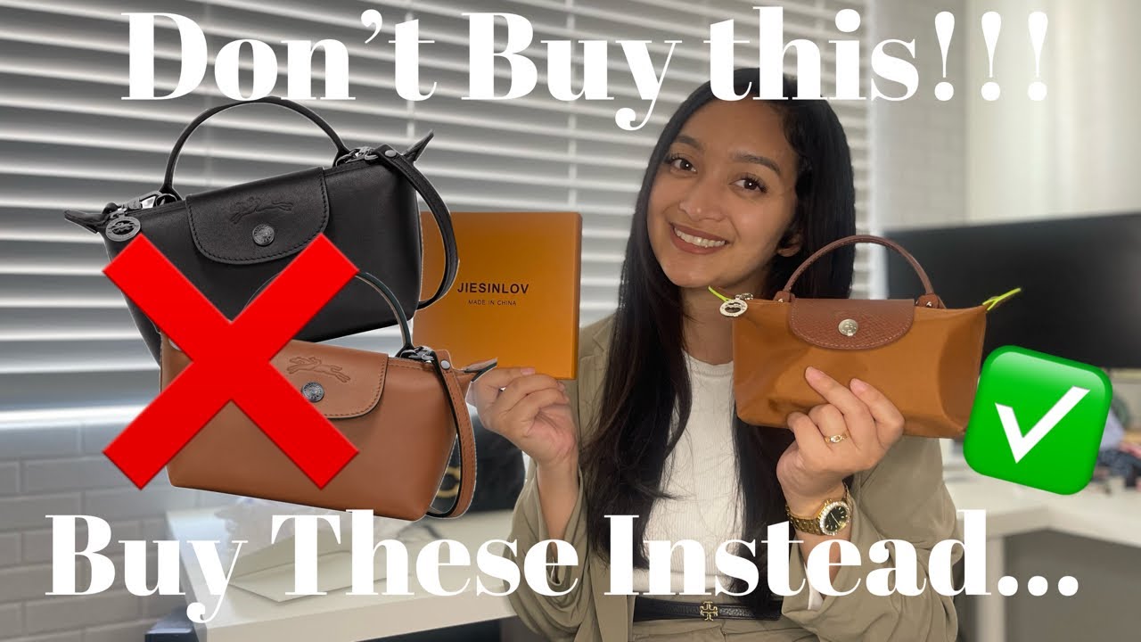 How I turned my Longchamp Pouch into a Crossbody without hole punching #longchamp #handbags
