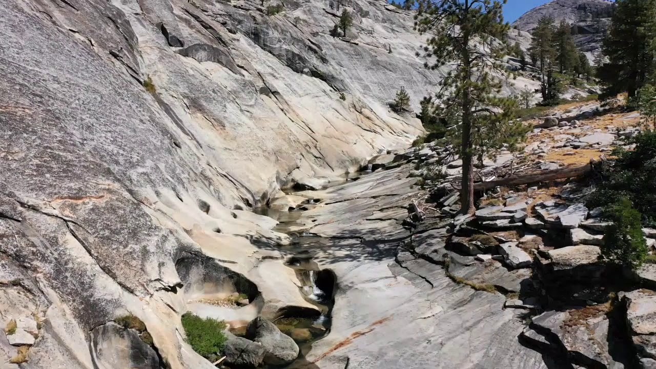 Upper Dinkey Creek drone video, with maps.
