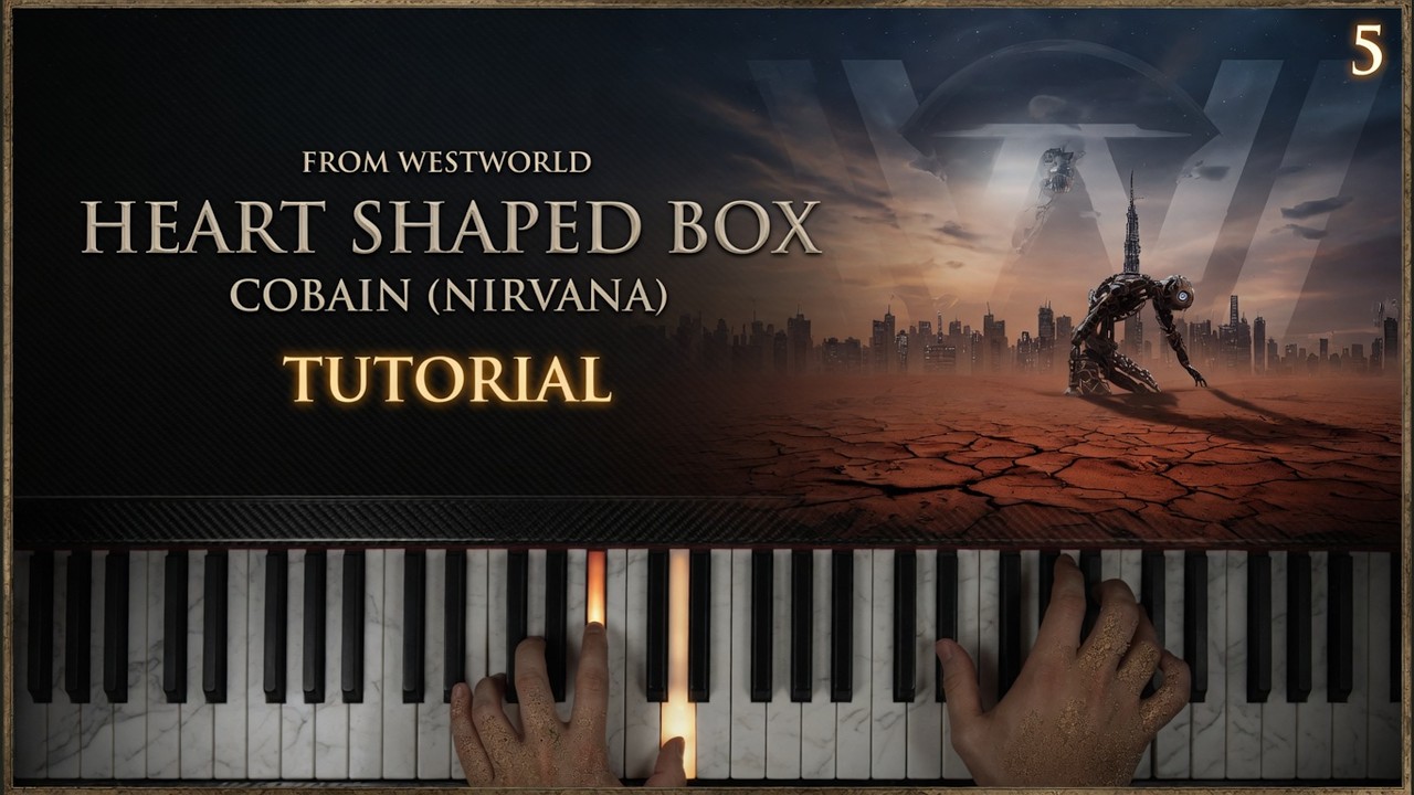 HEART SHAPED BOX by Nirvana (Kurt Cobain) | Piano Tutorial (Part 1) Slow, Detailed