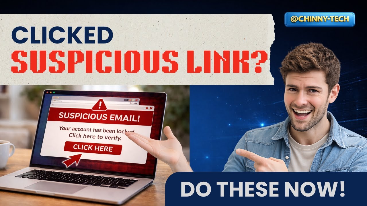 What I'll do If I clicked a suspicious link