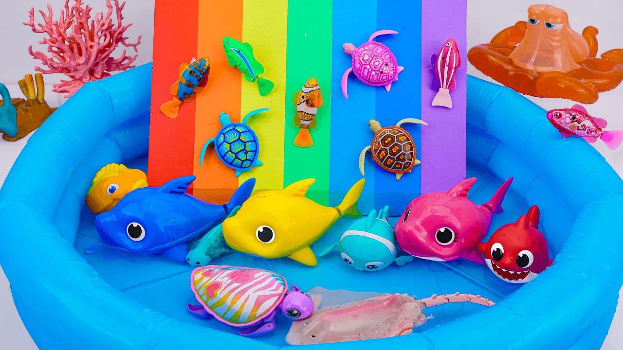 🦈toy asmr🦈 Ultimate ZURU Robo Alive Fun Water Park and Sea Animals Swimming ✨ Review Toys