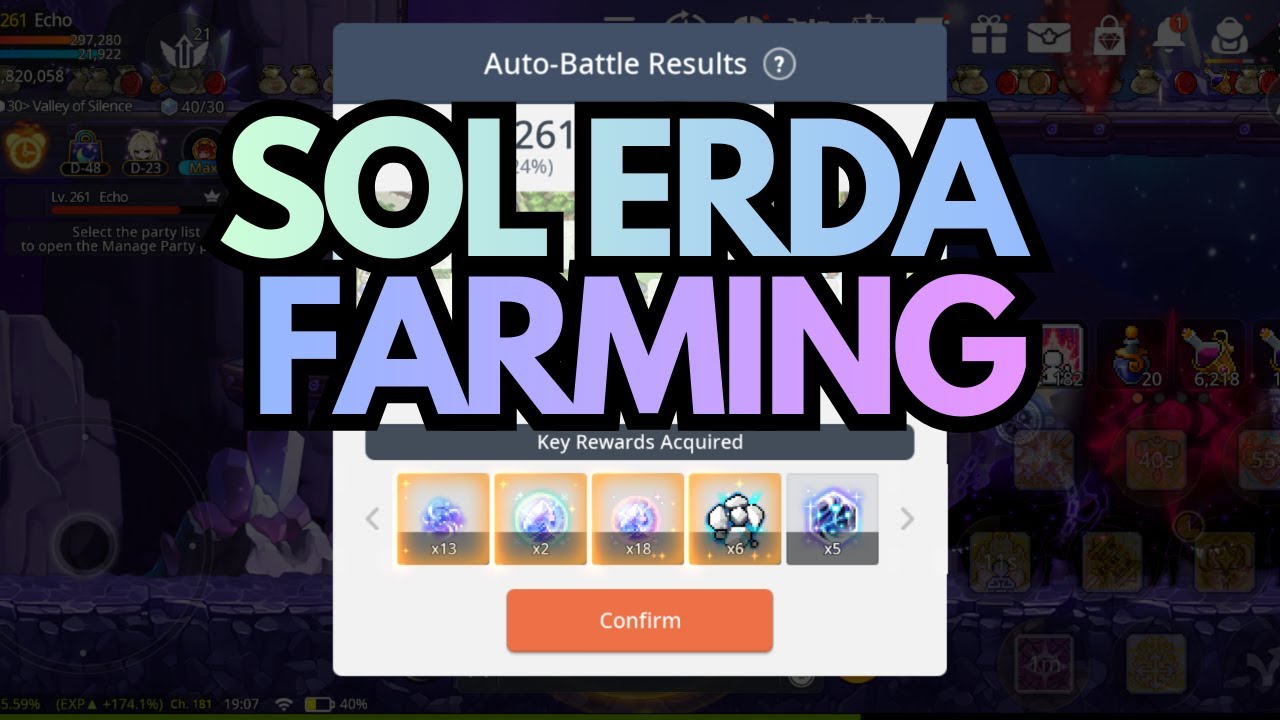 Maplestory M - Three Ways To Improve Farming For Sol Erda and Fragments!