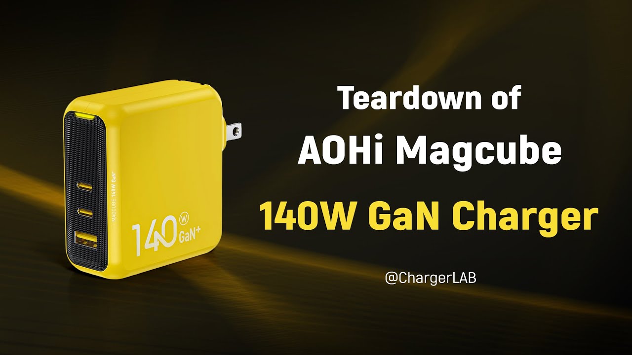 Teardown of AOHi Magcube 140W PD3.1 GaN Fast Charger (2C1A)