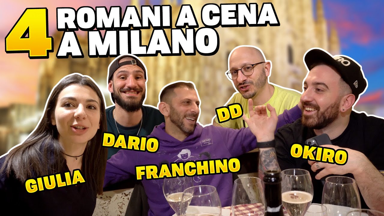 4 ROMANI MANGIANO MILANESE! Con @FranchinoErCriminale @Giuliacrossbow @DarioSpartanMorello