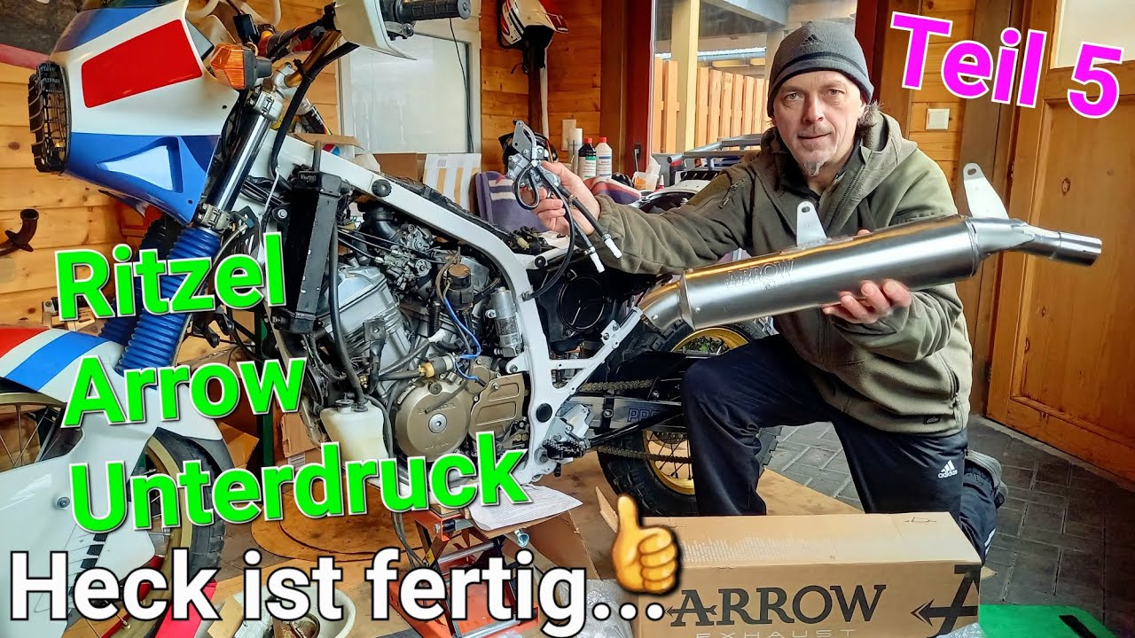 Zusammenbau der legendären Africa Twin XRV 650 RD03 🛠 Teil 5 Ritzel und Kette #vintage #honda