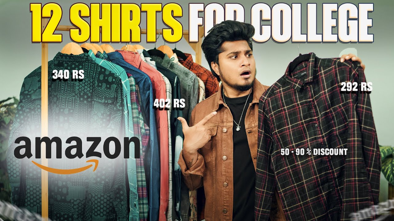12 Shirts For College From Amazon | 292 Rs To 550 Rs(Miss Pannirathenga!!)