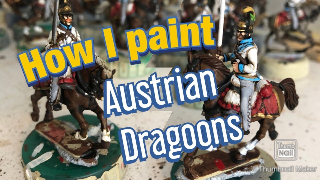 How I paint Austrian Dragoon’s. Plus faces and hair.
