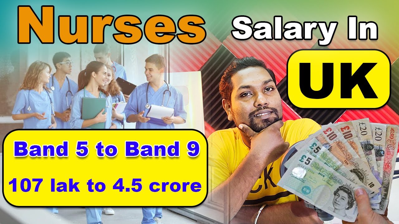UK Nurses Salary | High Salary for Nurses | Band 5 to Band 9 Nurses Basic Salary | UK RN | SL TO UK