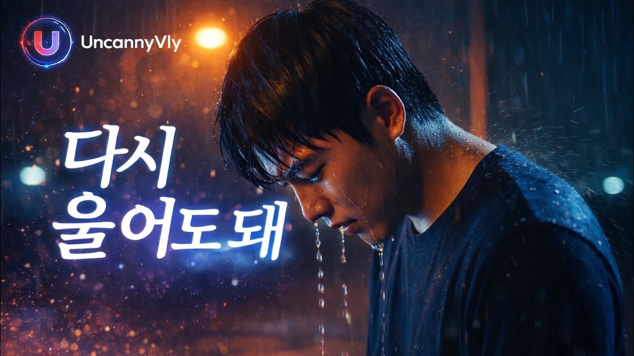 [Full Ver.] UncannyVly - '다시 울어도 돼' MV #ai뮤직비디오 #kpop #감성뮤직 #발라드 #슬픈노래 #음악 #이별노래