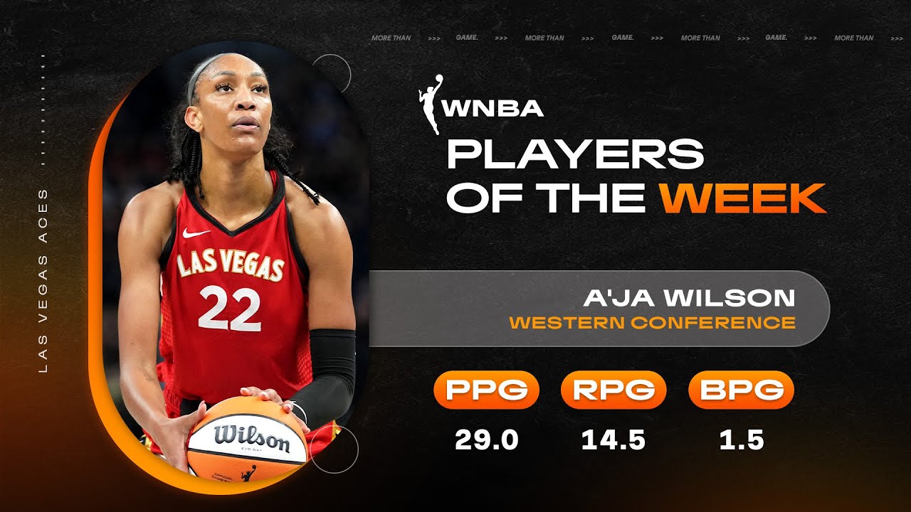 Week 8: Western Conference Player of the Week: A'ja Wilson | July 25, 2023