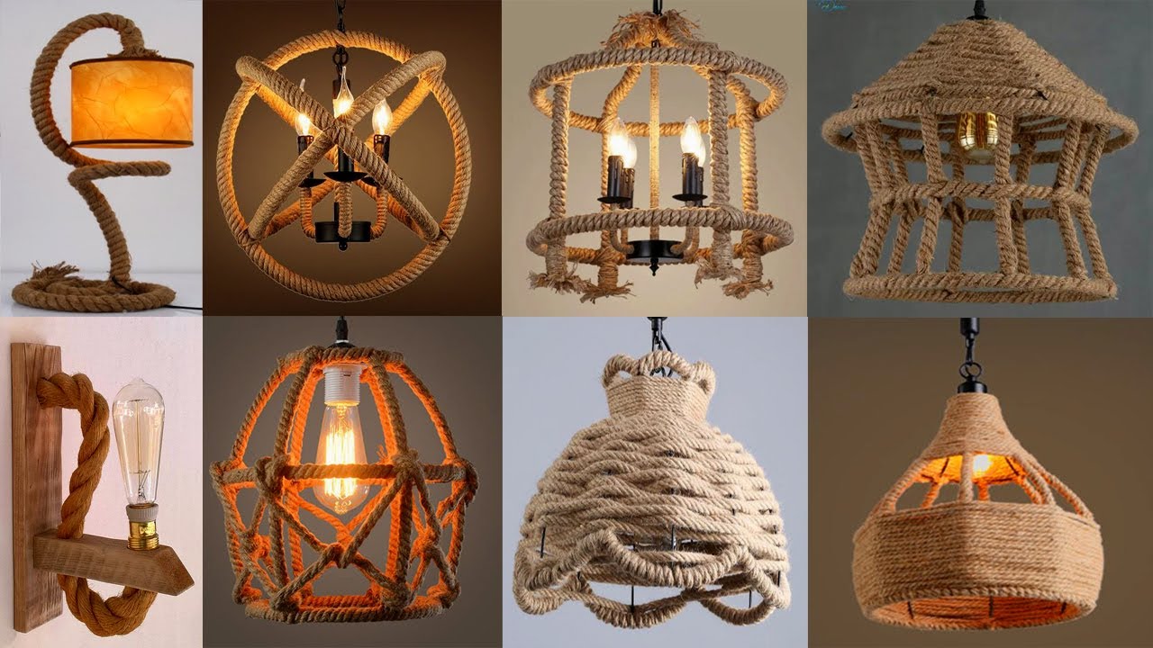 120 Jute Rope Lighting Fixture Ideas