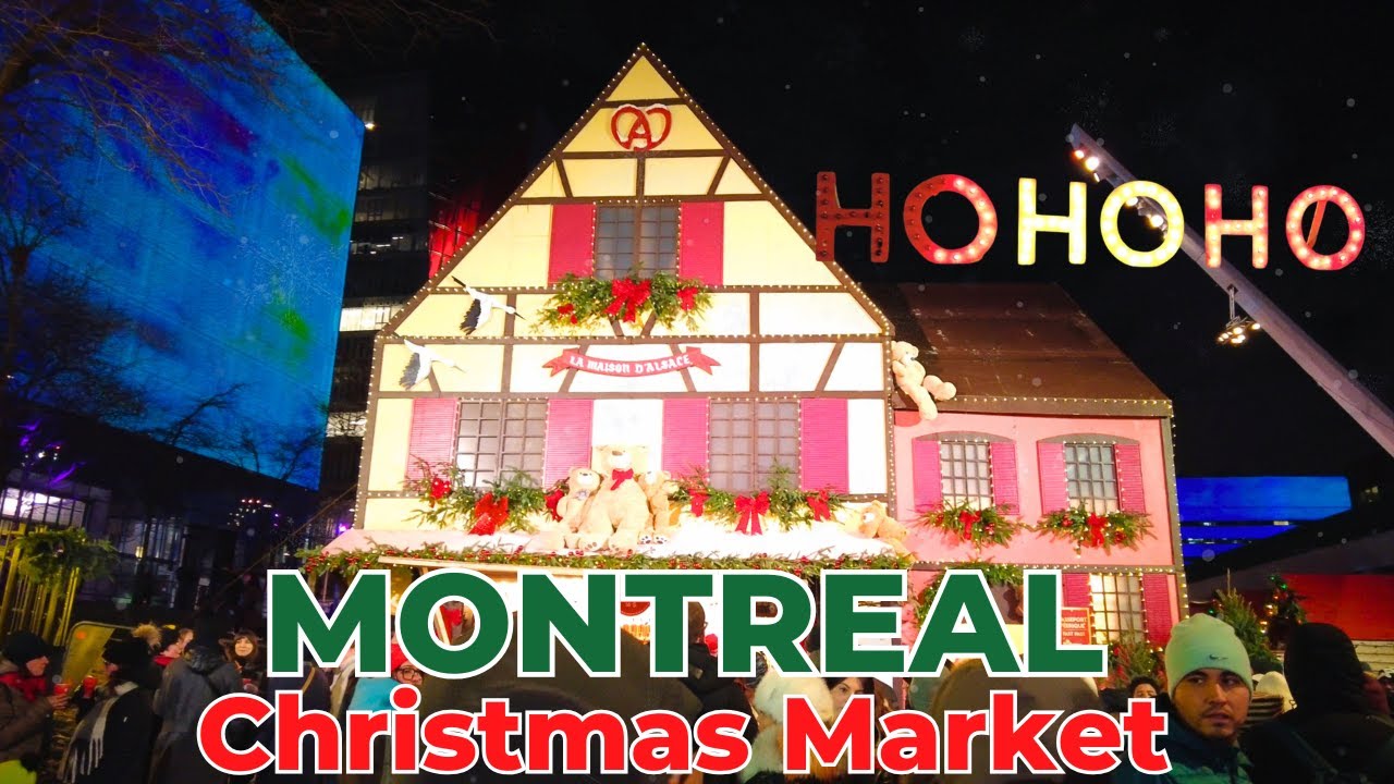 [4K] 🇨🇦🎅 Montreal Christmas Market 2025 | Magical Night Walk