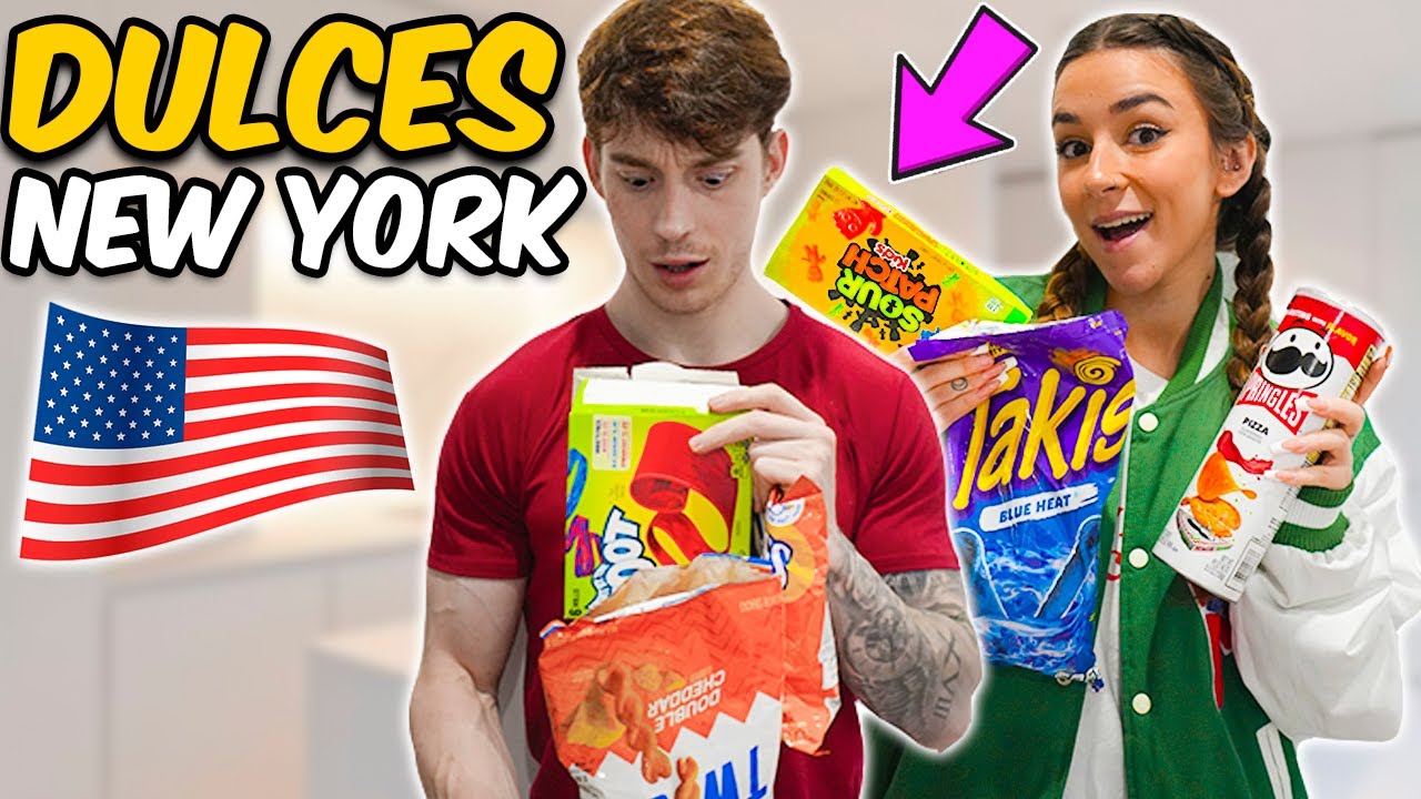 PROBANDO DULCES AMERICANOS CON MI NOVIA !! *casi vomito* Exi