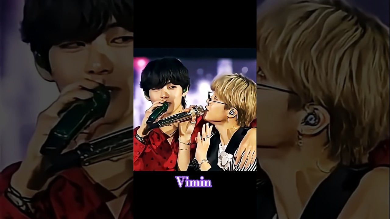#vimin💜#cute 😘#moments❤️ #v always👌 happy ❤️#with #jimin 😊#mochi #cearing 😊#v❤️ #both #💜✌️
