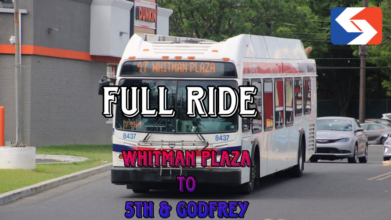 SEPTA 2010 New Flyer DE40LFR #8437 On Route 47!  (FULL RIDE)