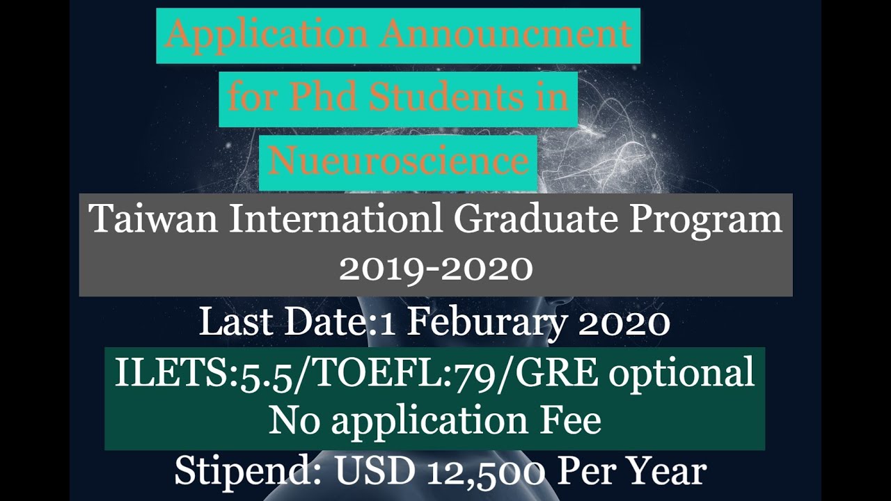 Fully-Funded 2020 TIGP International Internship Program (TIGP-IIP) for Phd in Neuroscience