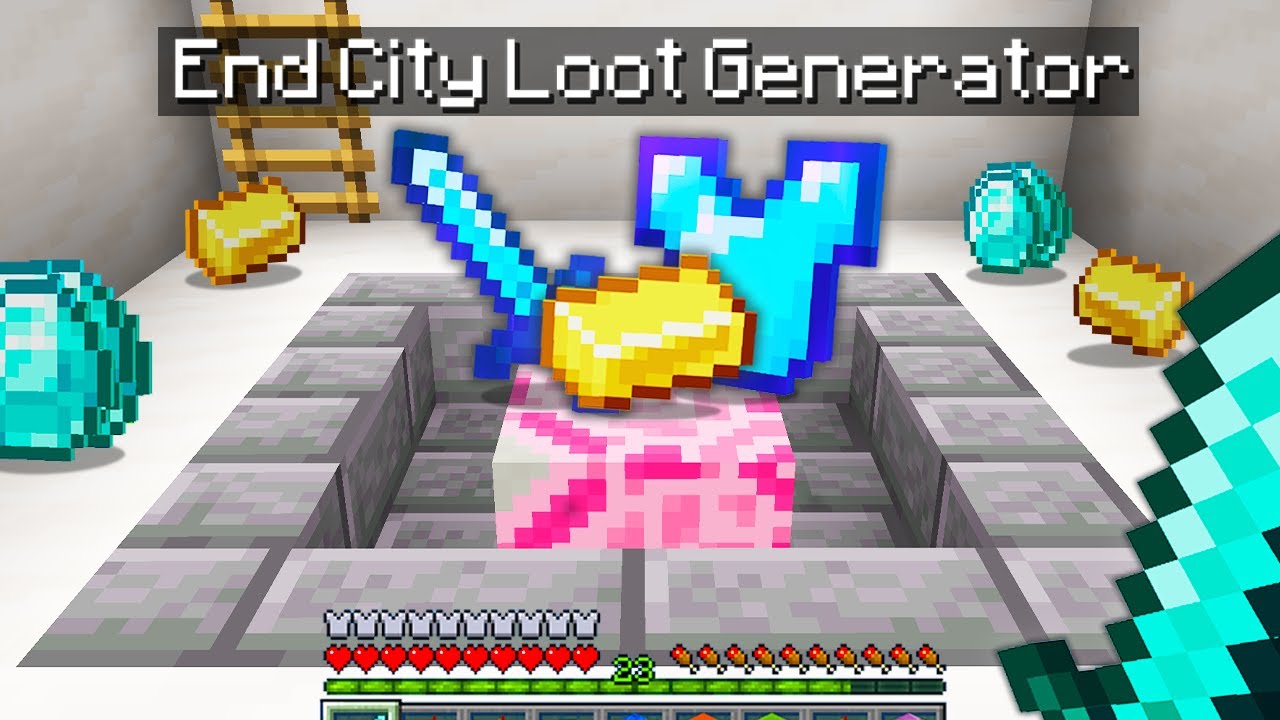 Minecraft Bedwars but I secretly have an END CITY GENERATOR...?