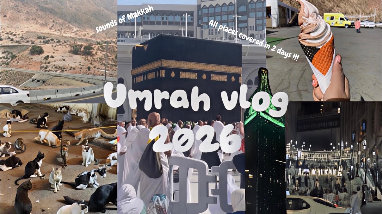 My first Umrah 🕋  Alhamdulillah | Umrah vlog 2026 |  All places you can visit from Makkah