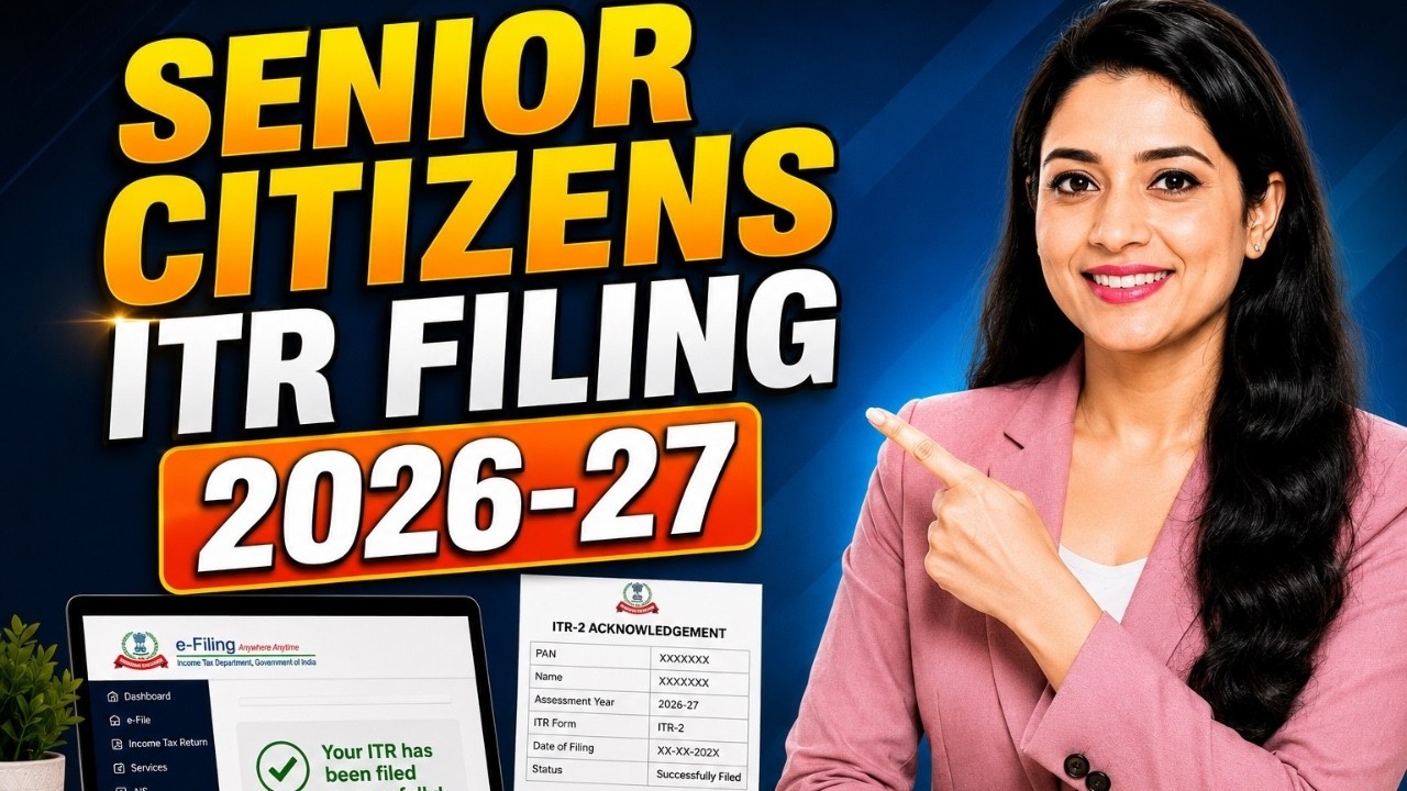 ITR Filing Online AY 2026-27 for Senior Citizens| Pensioners ITR Filing 2026-27 | #ITR