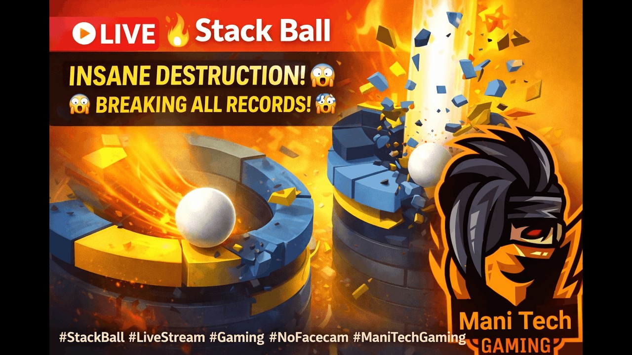 stack ball Live Gameplay 1 #livestream #live #shortsfeed