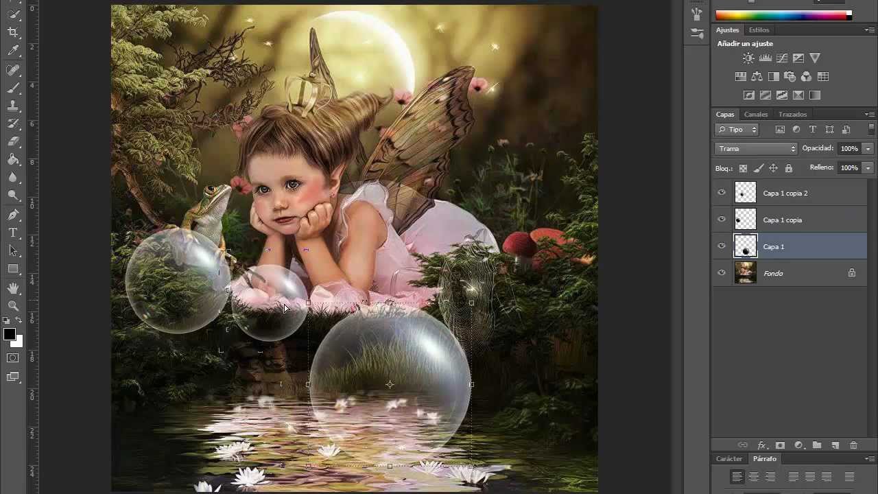Burbujas realistas Photoshop by Yanko0