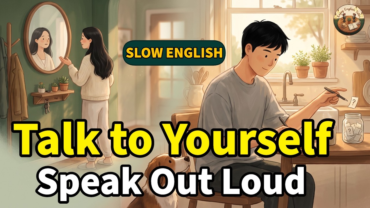 Talk to Yourself in English &mdash; 4 Easy Ways to Practice Speaking Alone | Easy English for Beginners