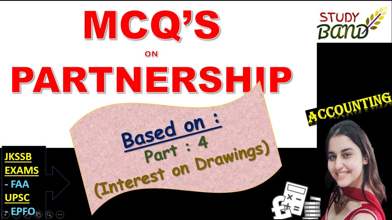 Lec-62 MCQs ON PARTNERSHIP I  JKSSB I  UPSC I FINANCE ACCOUNT ASSISTANT  I ACCOUNTS I UPSC I FAA I
