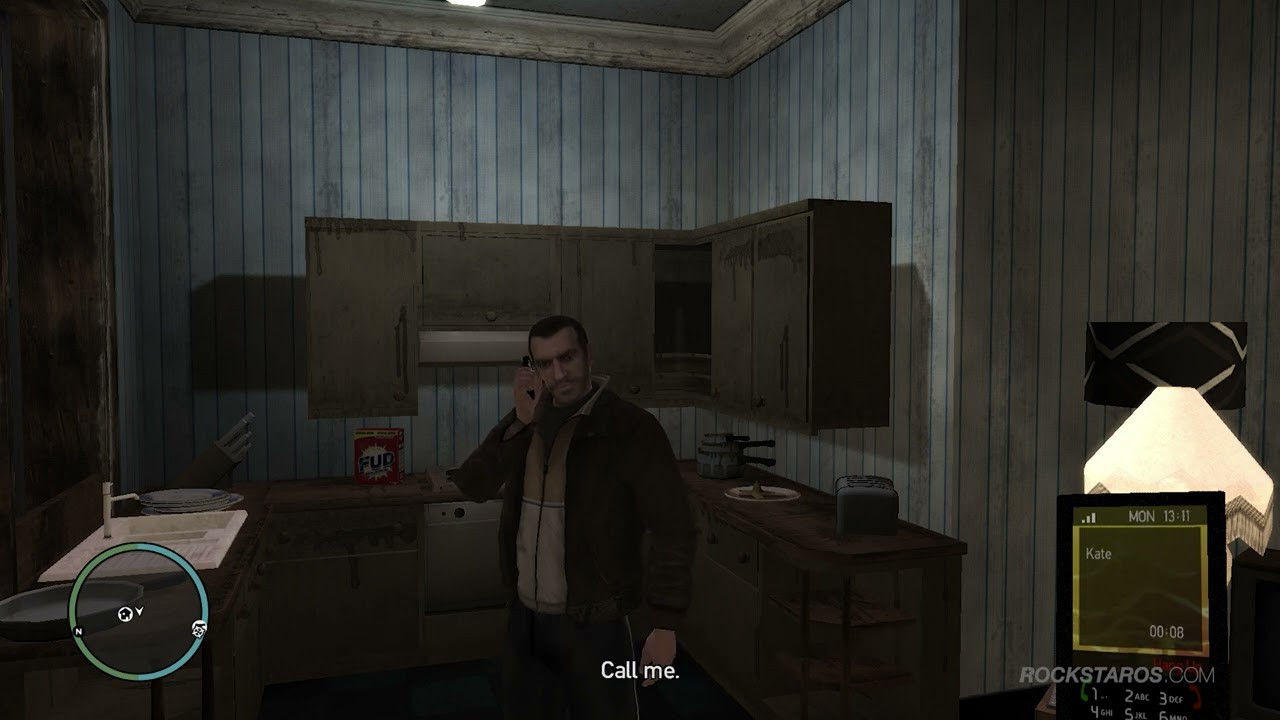 Kate calls Niko after Roman's death &ndash; GTA 4