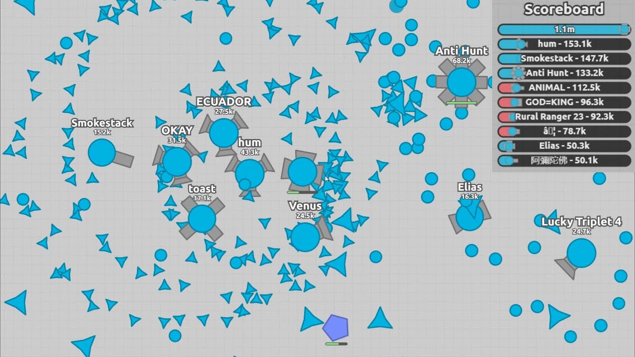 Vibin in 2 Teams (Overlord 1m) - Diep.io