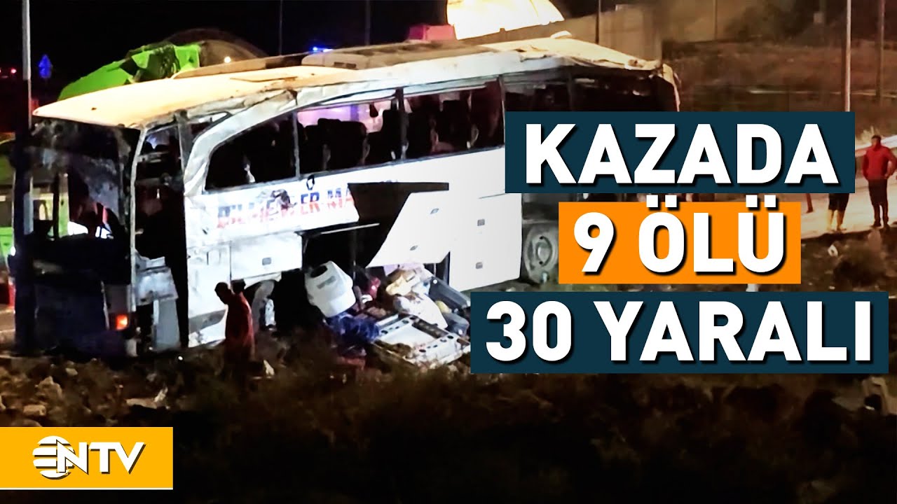 Mersin'de Yoldan Çıkan Otobüs Devrildi! | NTV