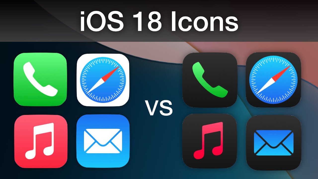 iOS 18: Light vs Dark App Icons!