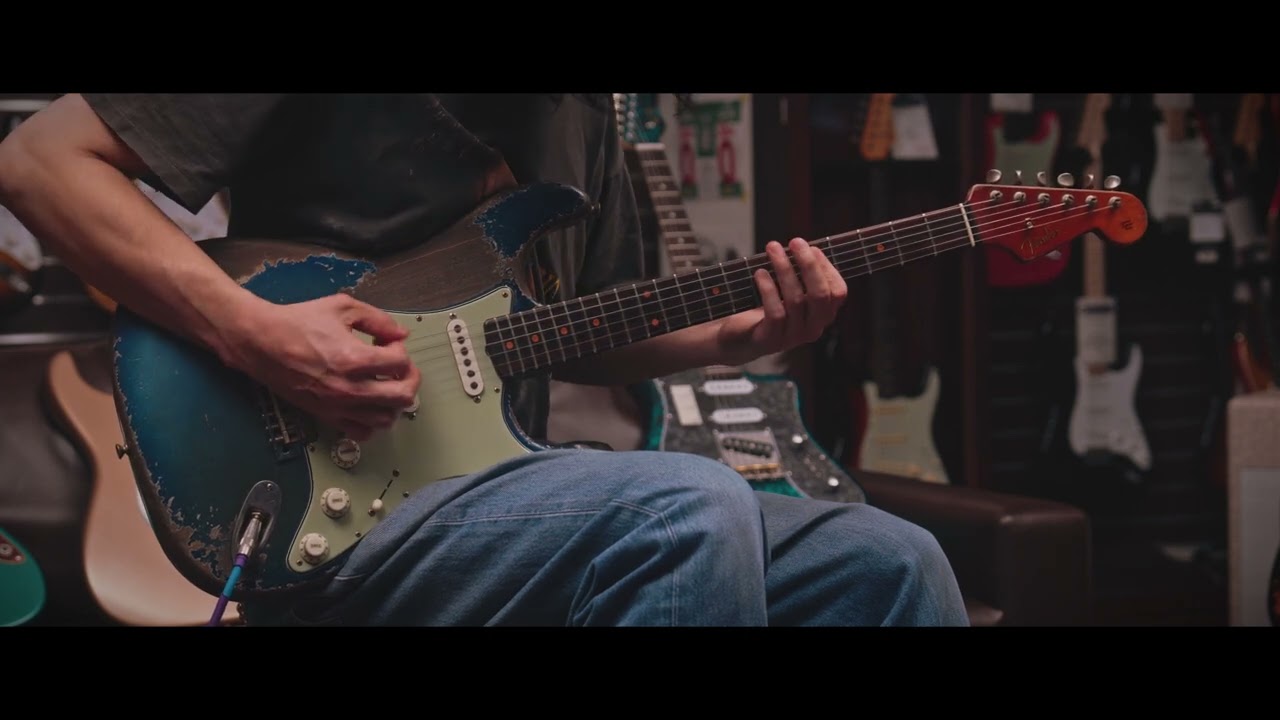 Fender C/S MBS 1960 Stratocaster Super Heavy Relic/Darker Lake Placid Blue Burst by Dale Wilson