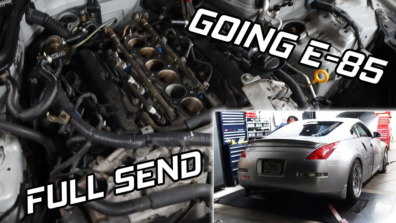 Tuning My AUTOMATIC 350Z on E85 + DYNO !!!