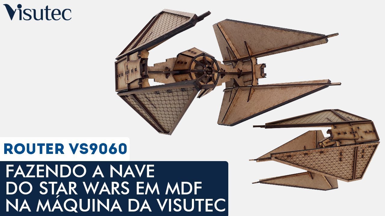 Visutec | Router VS9060 | Nave do Star Wars em MDF
