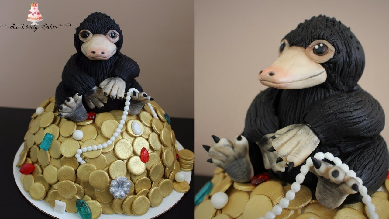 Niffler Fantastic Beasts And Where To Find Them Cake Tutorial!